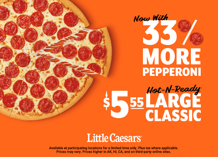 Little Caesars Adds New Pizza with 100-Plus Pepperonis - QSR Magazine